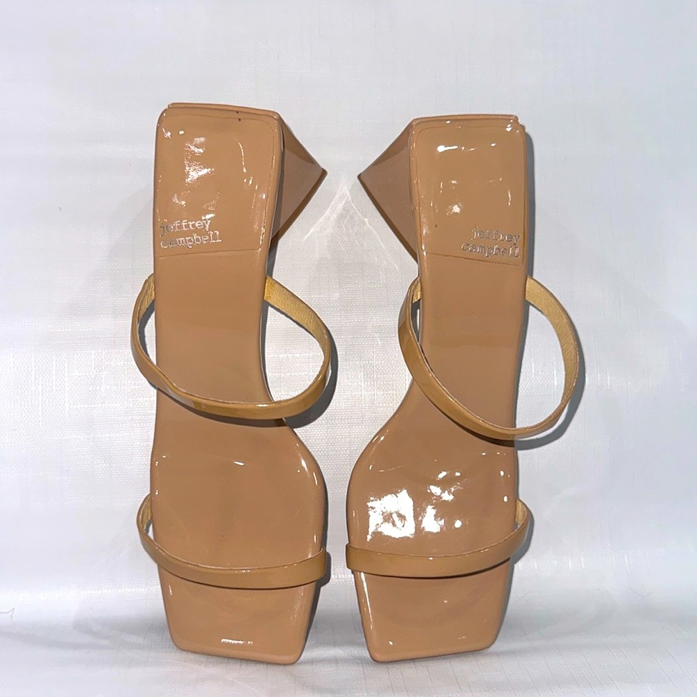 Jeffery Campbell Hustler Patent
Leather Heels strappy sandals